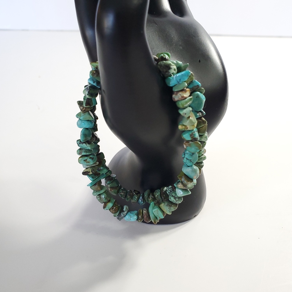 Turquoise Double Loop Bracelet - Picture 4 of 5